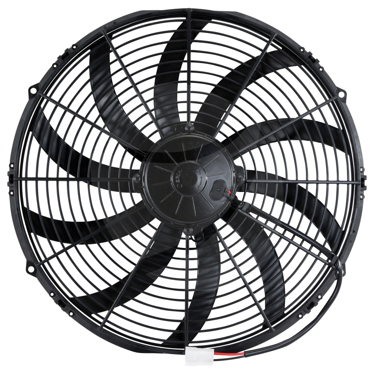 FAN, CONDENSER, SPAL, 24V, 400MM (16 INCH), PULLER, SKEW BLADE, LONG